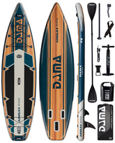 Premium Yoga&Pets 34“ Extra Wide Inflatable Stand Up Paddle Board, Sup Board for Adult on Water, 350lbs Yoga Baord wi/Durable SUP Accessories